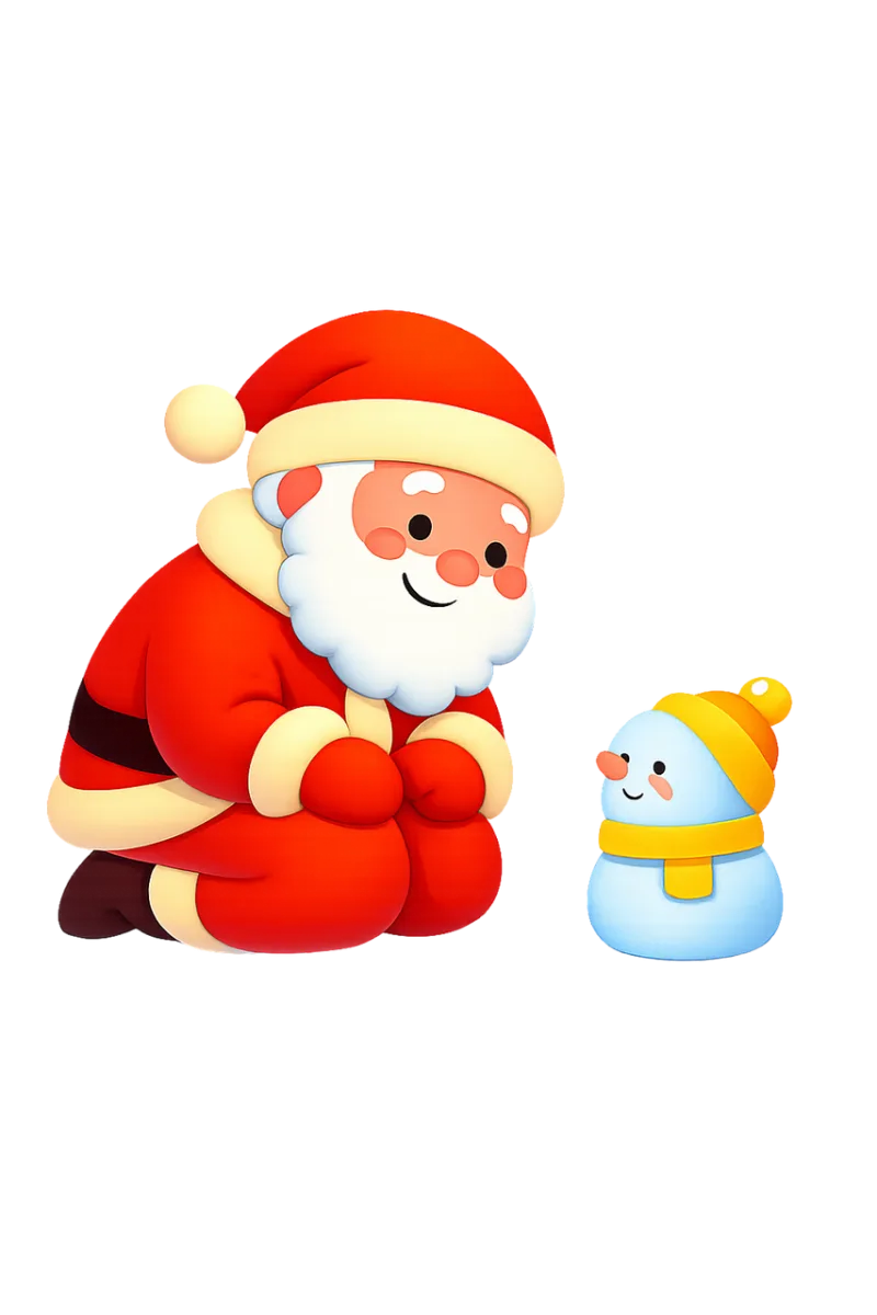 Stylized character Cartoon figure Winter outfit Stickdatei – Weihnachten