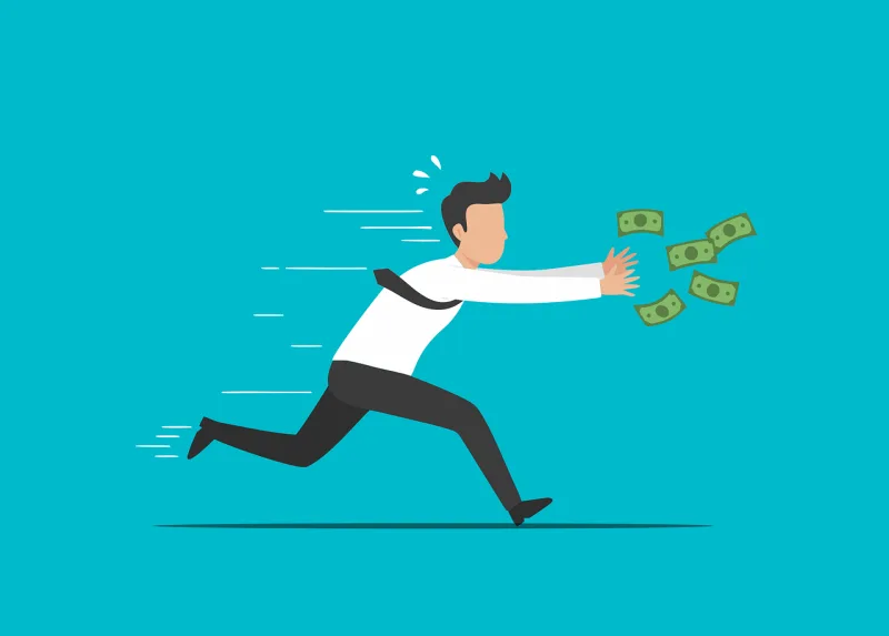 Money Chasing Business Stickdatei – Sport