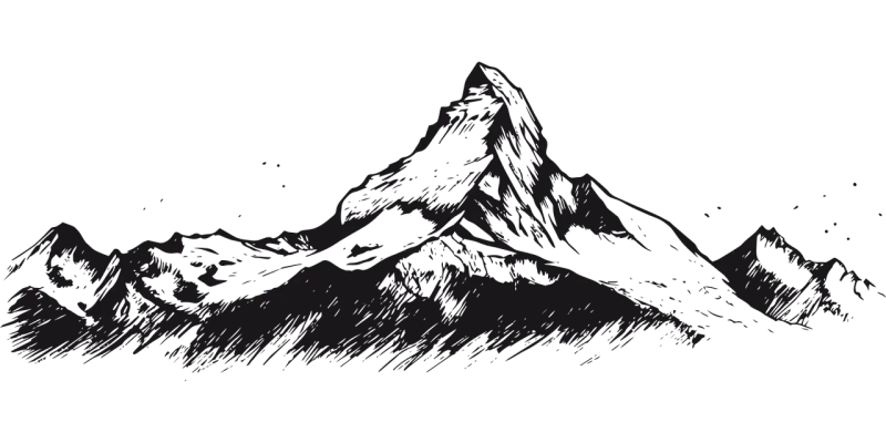 Mountains Top Mountain Stickdatei – Natur