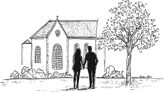 Church Chapel Building Stickdatei