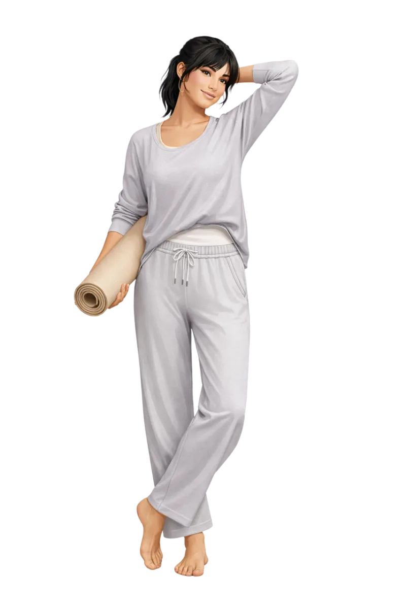 Yoga woman Wellness lifestyle Relaxed female Stickdatei – Sport