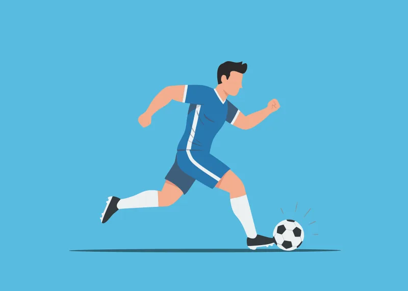 Soccer Player Athletic Stickdatei – Sport