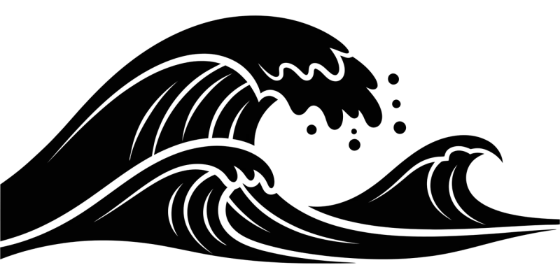 Ocean Waves Sea Stickdatei – Sport