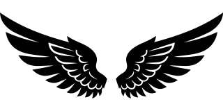 Wings Black White Stickdatei
