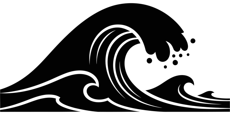 Wave Ocean Sea Stickdatei – Sport