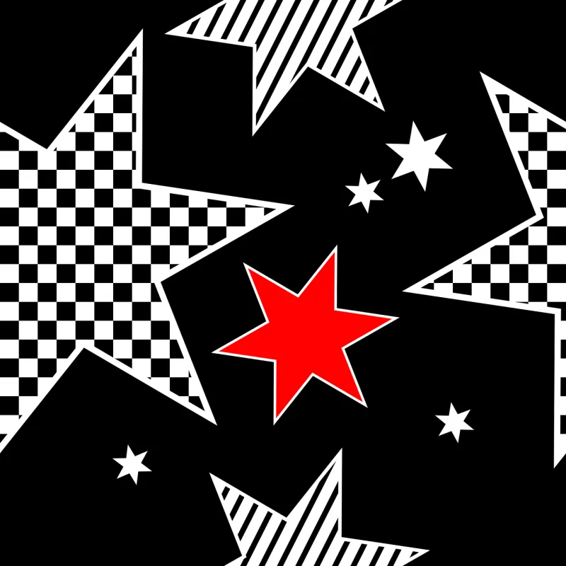 Stars Seamless Pattern Stickdatei – Natur