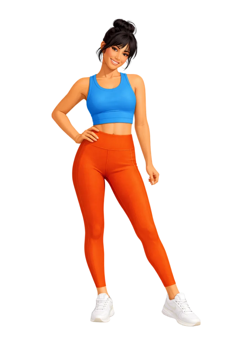 Fitness Activewear Workout Stickdatei – Sport