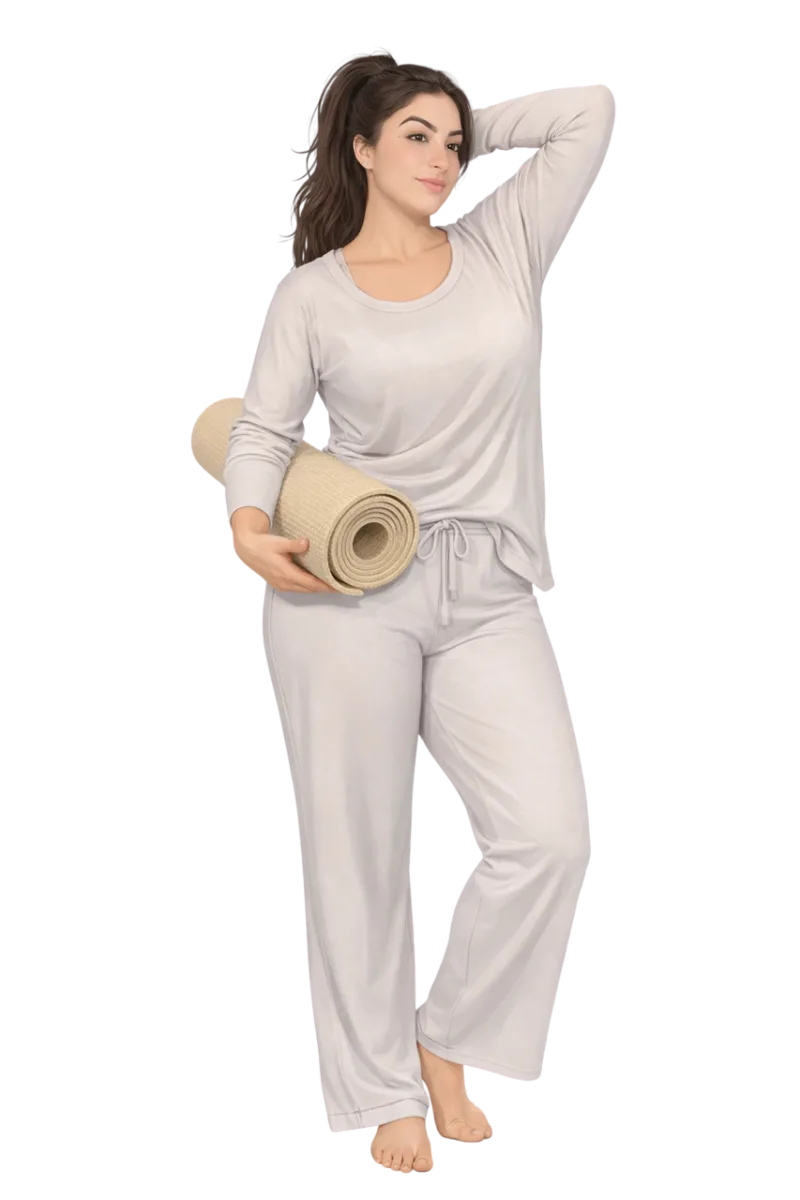 Yoga woman Wellness lifestyle Yoga mat Stickdatei – Sport