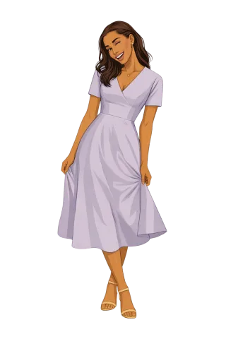 Woman illustration Fashion illustration Elegant dress Stickdatei