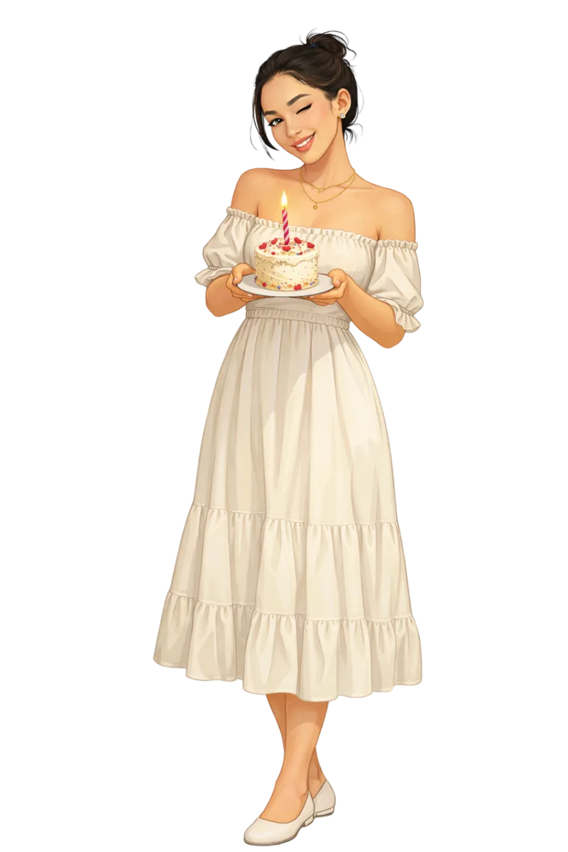 Woman Young woman Cake Stickdatei – Essen & Trinken