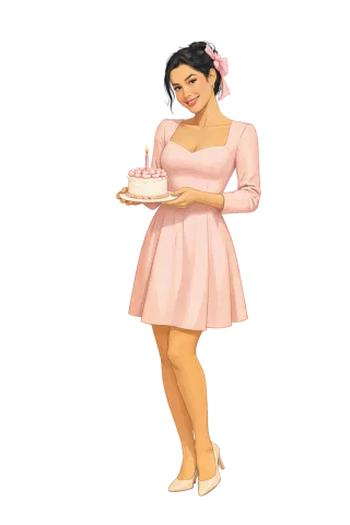 Woman Young woman Cake Stickdatei