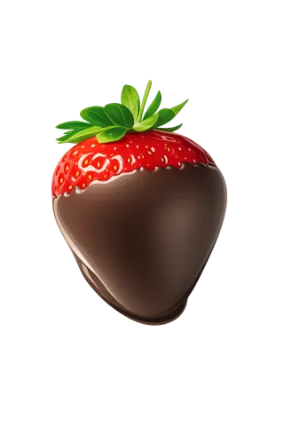 Chocolate strawberry Romantic dessert Valentine treat Stickdatei – Essen & Trinken