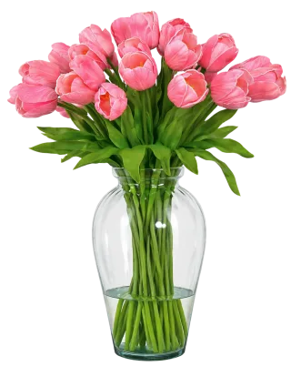 Pink tulips Floral bouquet Spring flowers Stickdatei