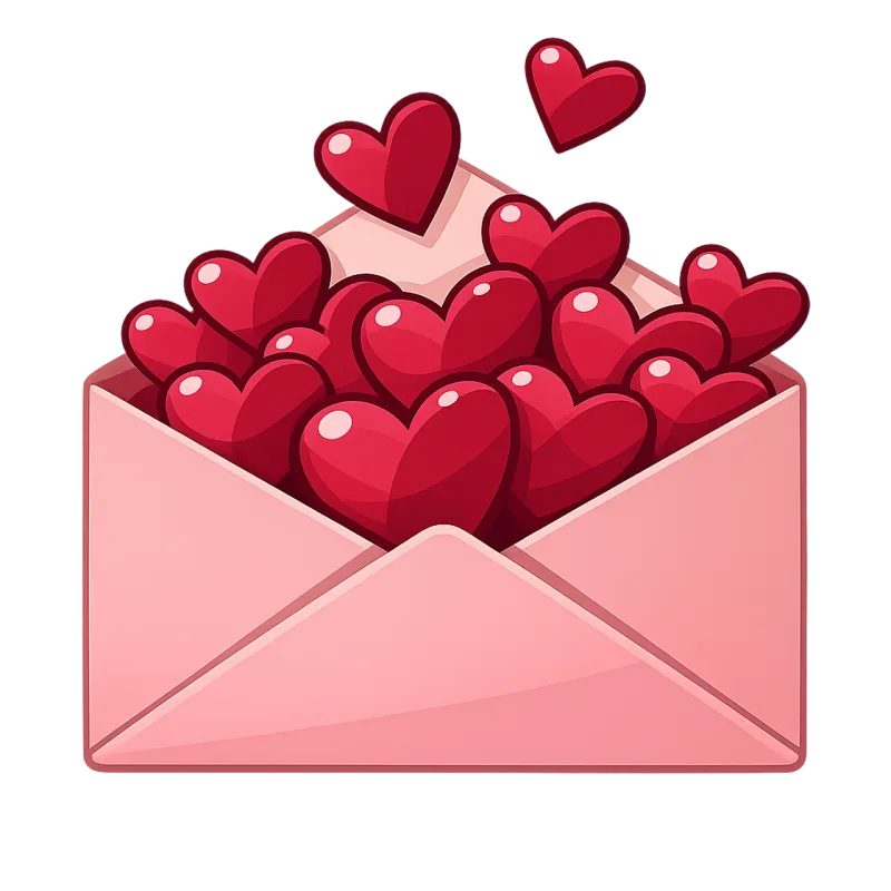 Love letter Envelope Hearts Stickdatei – Herzen & Liebe