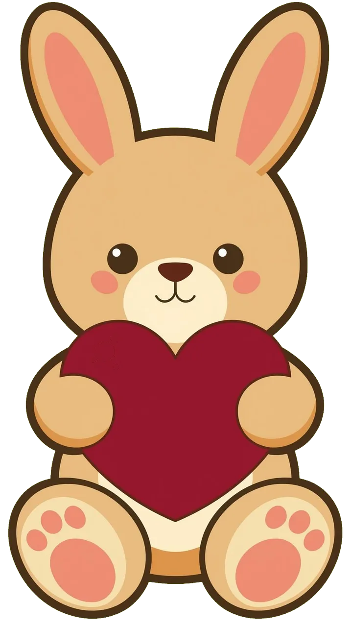 Bunny Rabbit Cute animal Stickdatei – Kinder
