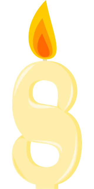 Candle Birthday candle Number Stickdatei