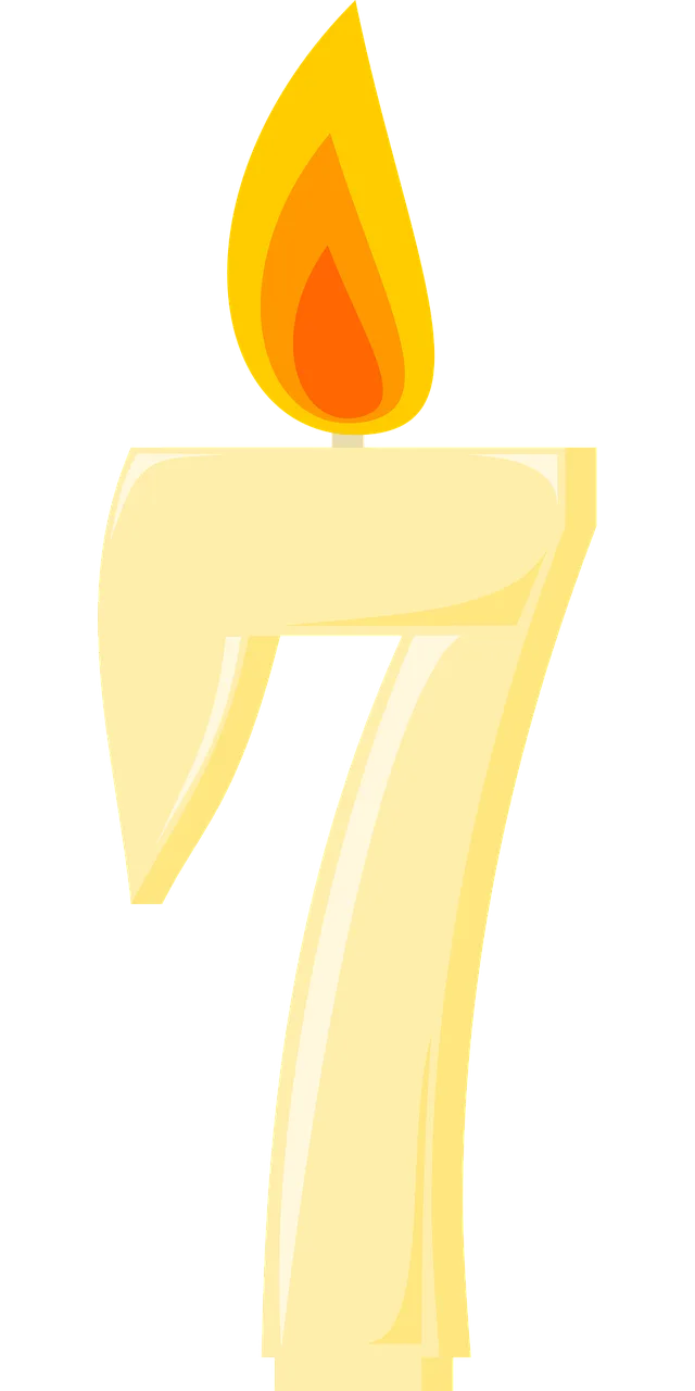 Candle Birthday candle Number Stickdatei – Weihnachten