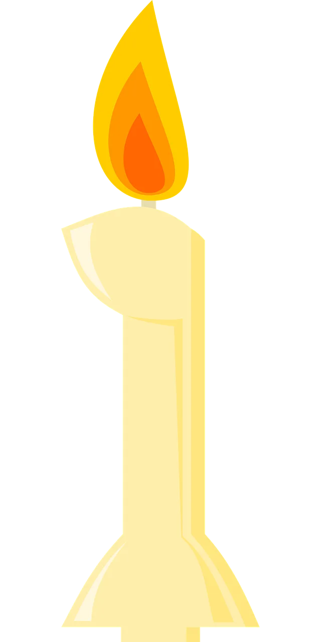 Candle Birthday candle Number Stickdatei – Herzen & Liebe
