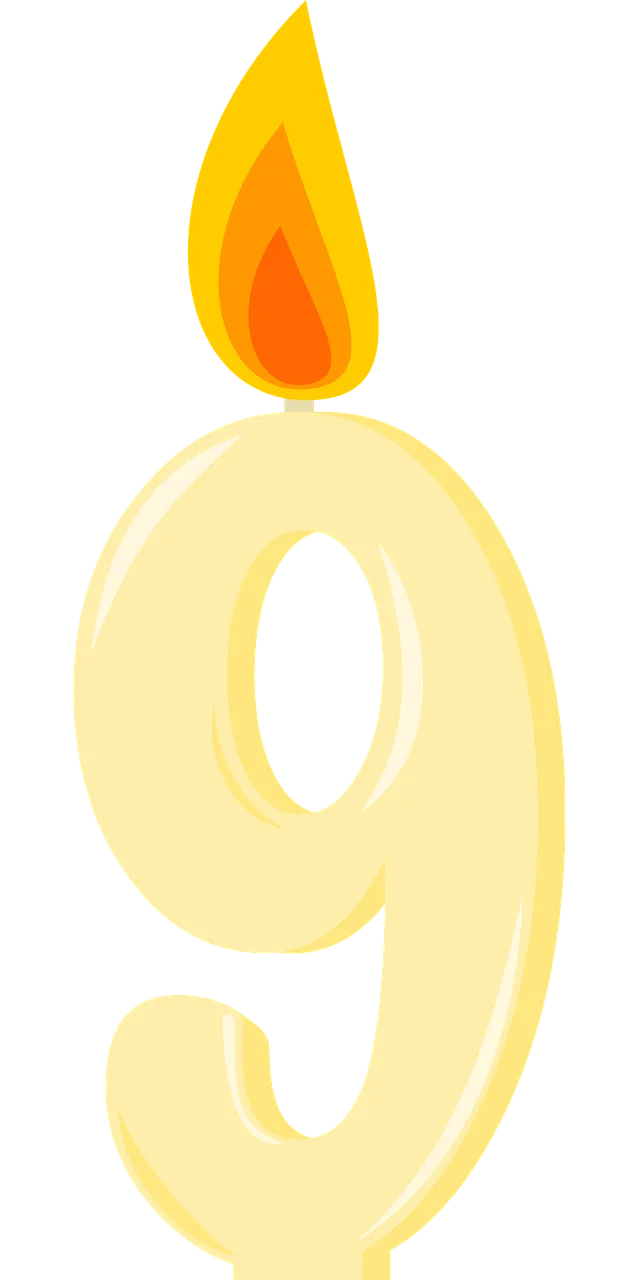 Candle Birthday candle Number Stickdatei – Weihnachten