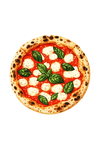 Pizza Margherita Neapolitan pizza Stickdatei