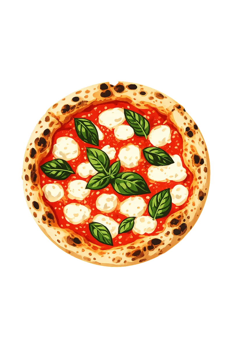 Pizza Margherita Neapolitan pizza Stickdatei – Essen & Trinken