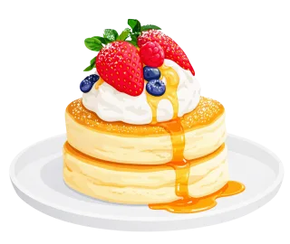 Souffle pancakes Japanese pancakes Fluffy pancakes Stickdatei