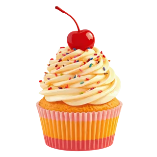 Cupcake Cherry cupcake Maraschino cherry Stickdatei