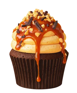 Cupcake Chocolate cupcake Caramel cupcake Stickdatei