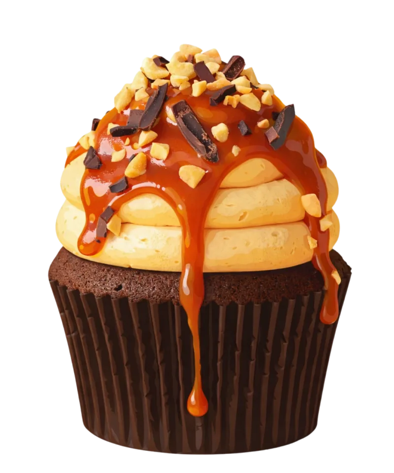 Cupcake Chocolate cupcake Caramel cupcake Stickdatei – Kinder