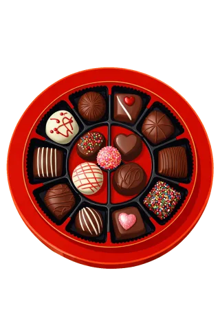 Chocolate assortment Chocolate pralines Gourmet chocolates Stickdatei – Essen & Trinken