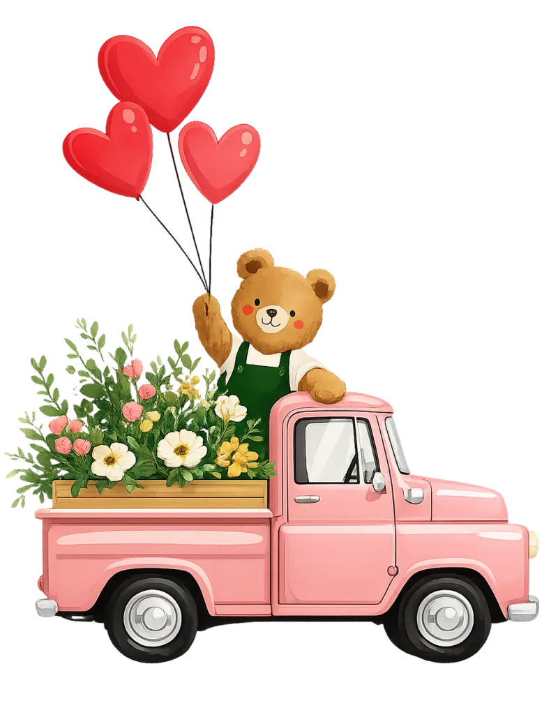 Teddy bear Cute bear Love illustration Stickdatei – Kinder