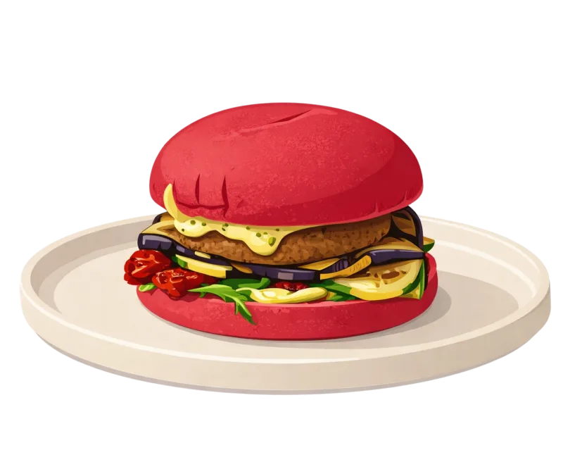 Vegan burger Vegetarian burger Plant based food Stickdatei – Essen & Trinken