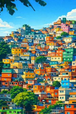 Brazil Brazilian favela Favelas Stickdatei