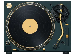 Vinyl turntable Record player Vinyl record Stickdatei