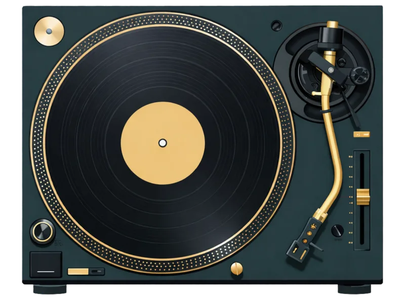 Vinyl turntable Record player Vinyl record Stickdatei – Musik