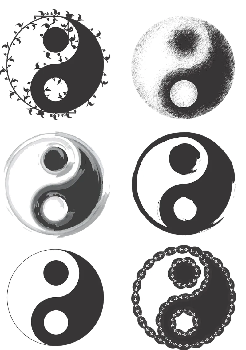 Ying yang Symbol Jing jang Stickdatei – Sport