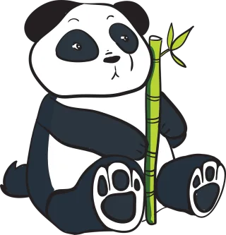 Panda China Bear Stickdatei