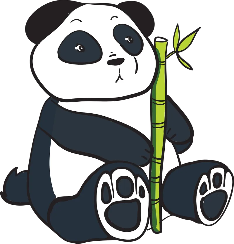 Panda China Bear Stickdatei – Tiere