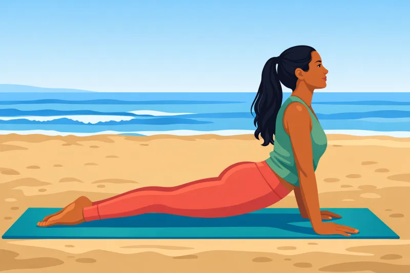Yoga Yoga pose Cobra pose Stickdatei – Sport