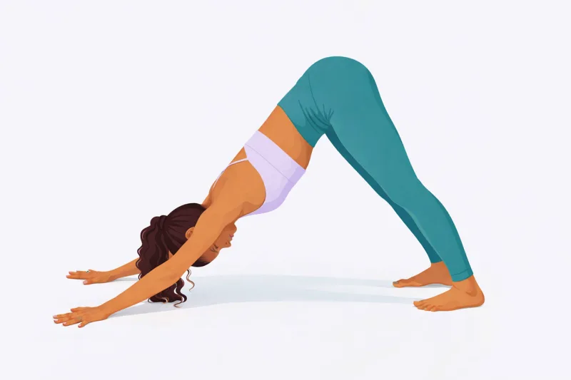 Yoga Yoga pose Downward dog Stickdatei – Sport