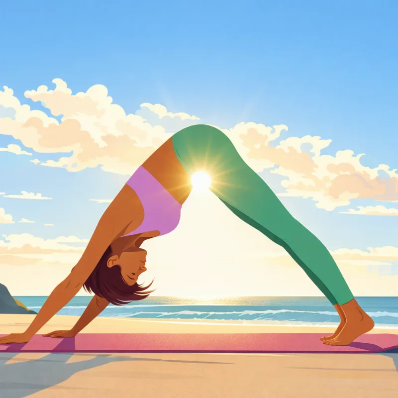 Yoga Yoga pose Downward dog Stickdatei – Sport