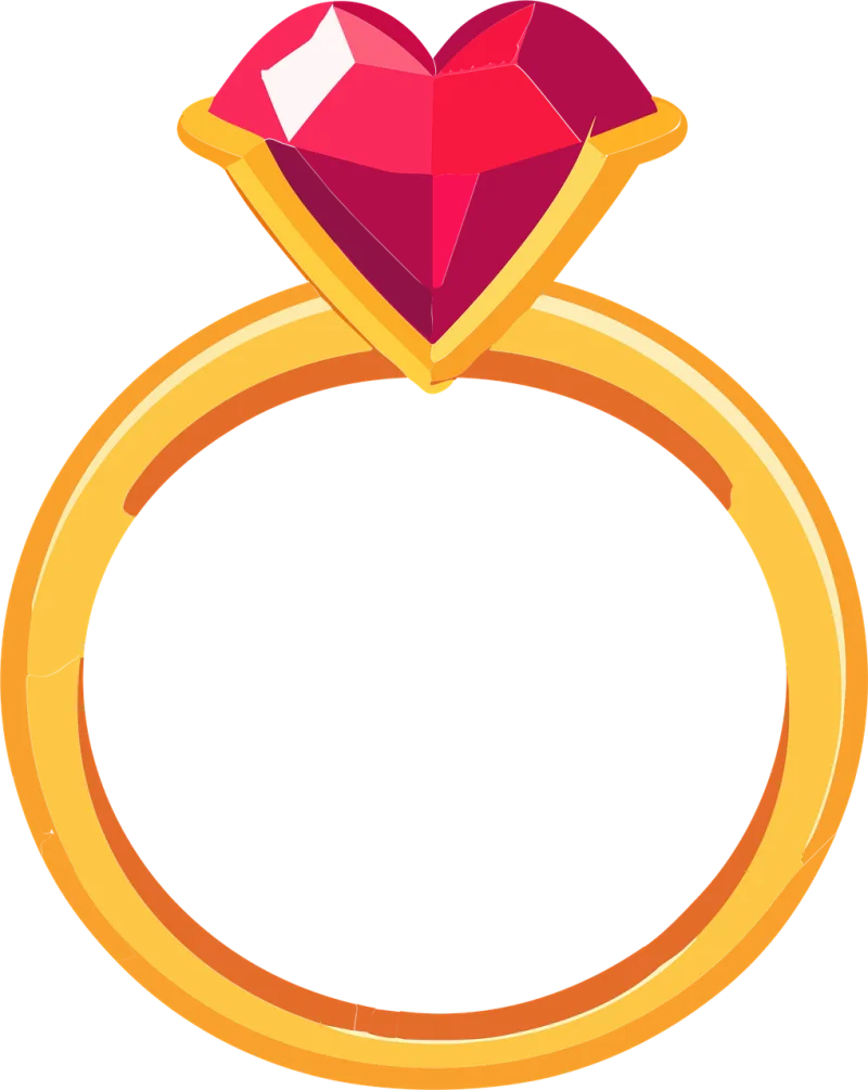 Ring Wedding Jewelry Stickdatei – Herzen & Liebe