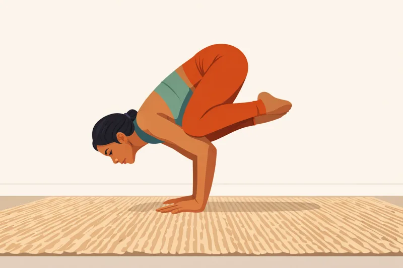 Yoga Crow pose Bakasana Stickdatei – Sport