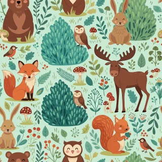 Cute cat pattern Cartoon cat illustration Pastel cat print Stickdatei