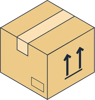 Cardboard box Shipment Packaging Stickdatei