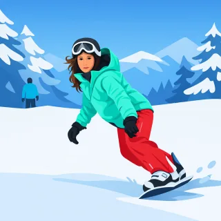 Snowboard Snowboarding Winter sport Stickdatei
