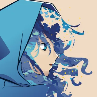 Girl Anime Manga Stickdatei