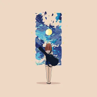 Girl Anime Manga Stickdatei