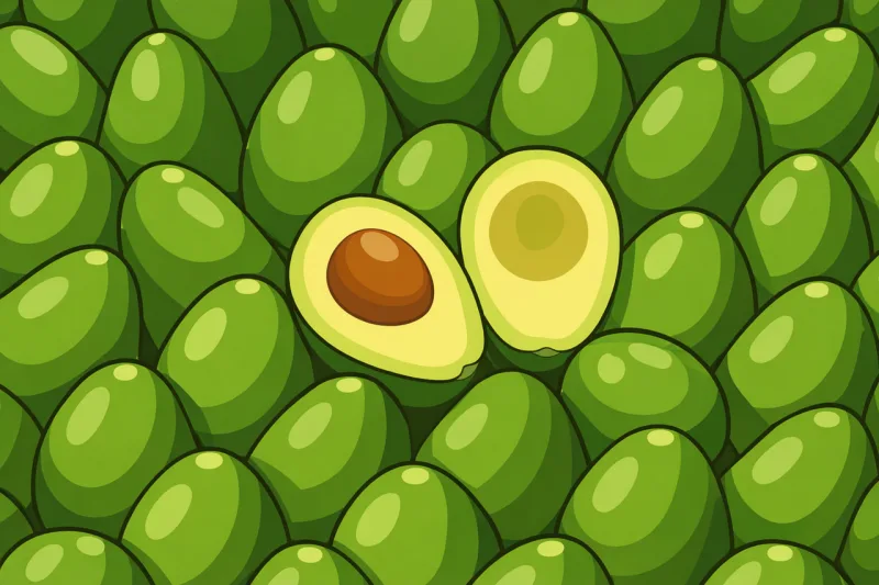 Avocado Fruit Healthy food Stickdatei – Essen & Trinken
