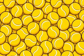 Tennis ball Tennis balls Tennis pattern Stickdatei